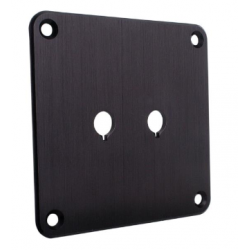 Płytka aluminiowa szczotkowana anodowana (do terminali głośnikowych) 100 x 100 mm